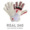 Real 340 Air Vented Hybrid Keepershandschoen Wit/rood