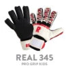 Real 345 Pro Grip Keepershandschoenen Wit/zwart KIDS