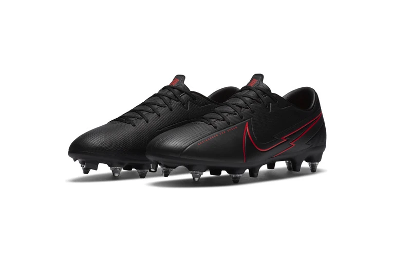 Nike Voetbalschoen Mercurial Vapor 13 Academy SG-PRO Anti-Clog Traction Zwart/rood - Afbeelding 3