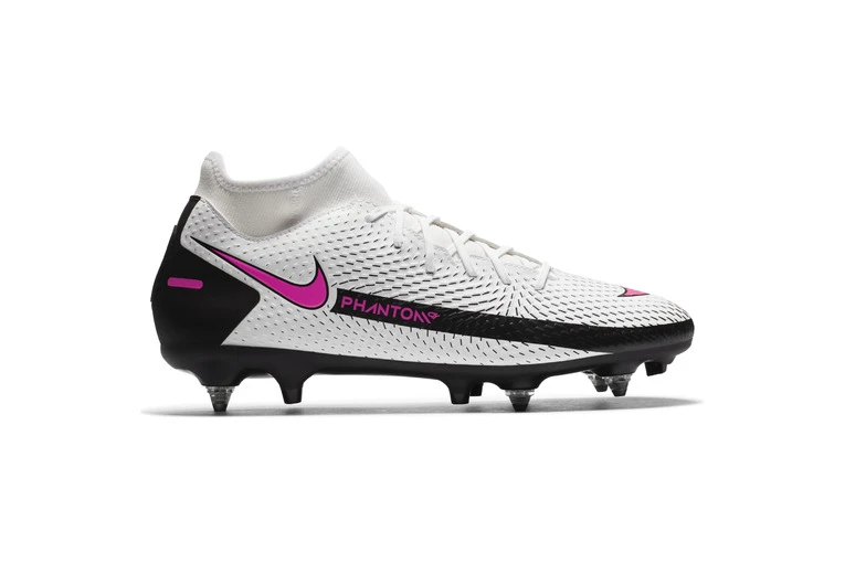Nike Voetbalschoen Phantom GT Academy Dynamic Fit SG-PRO Anti-Clog Traction Wit/roze