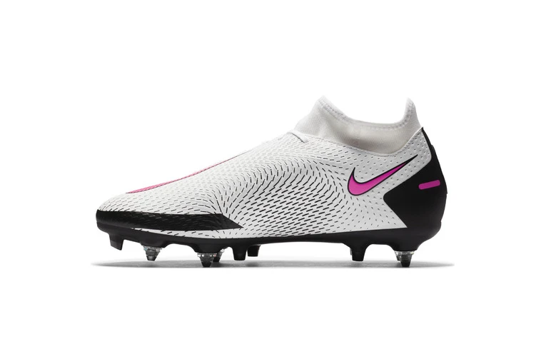 Nike Voetbalschoen Phantom GT Academy Dynamic Fit SG-PRO Anti-Clog Traction Wit/roze - Afbeelding 2