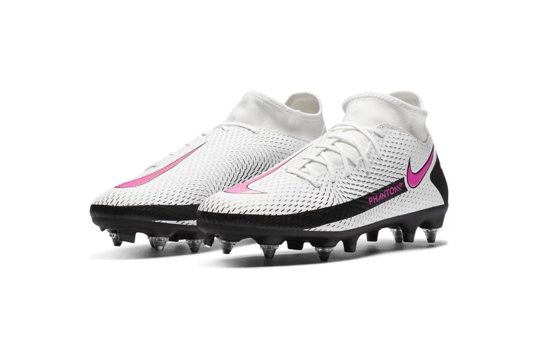 Nike Voetbalschoen Phantom GT Academy Dynamic Fit SG-PRO Anti-Clog Traction Wit/roze - Afbeelding 3
