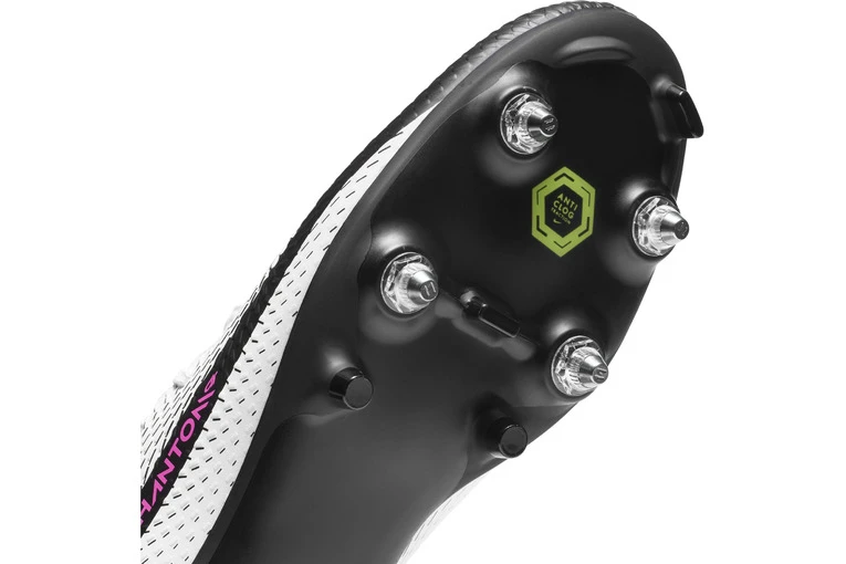 Nike Voetbalschoen Phantom GT Academy Dynamic Fit SG-PRO Anti-Clog Traction Wit/roze - Afbeelding 5