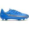 Nike Jr. Phantom GT Academy Voetbalschoen Blauw/zilver Kids