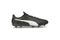 Puma King Platinum 21 FG/AG Voetbalschoen Zwart/wit
