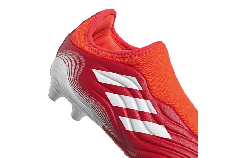 Adidas Copa Sense.3 Veterloze FG Voetbalschoen Solar Red KIDS - Afbeelding 4
