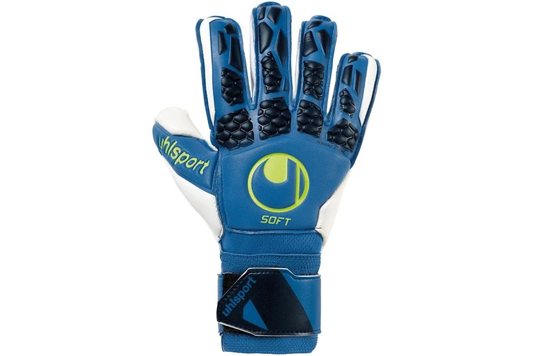 Uhlsport Hyperact Soft Flex Frame Keepershandschoen Blauw KIDS