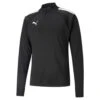 PUMA TeamLIGA Voetbaltop Met Kwartrits Zwart Heren