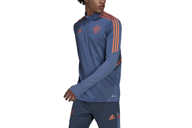 Adidas Manchester United Condivo 22 Training Longsleeve Crew Blue Heren - Afbeelding 2