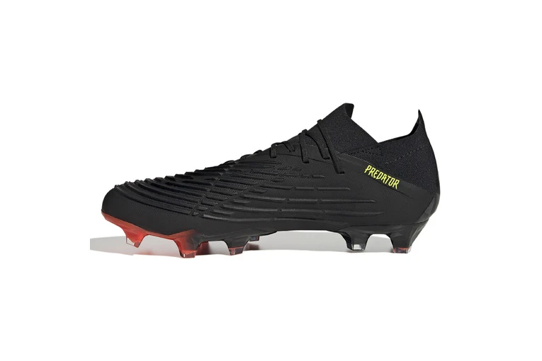 Adidas Predator Edge.1 Low FG Voetbalschoen Zwart/team Solar Yellow - Afbeelding 2