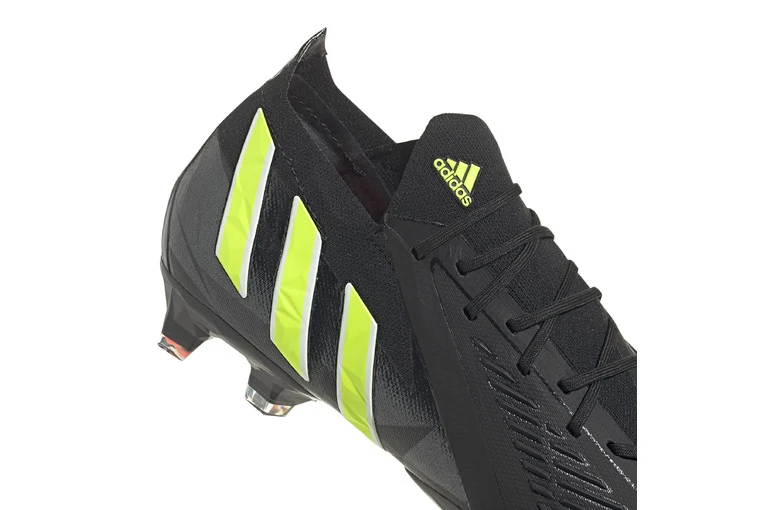 Adidas Predator Edge.1 Low FG Voetbalschoen Zwart/team Solar Yellow - Afbeelding 5