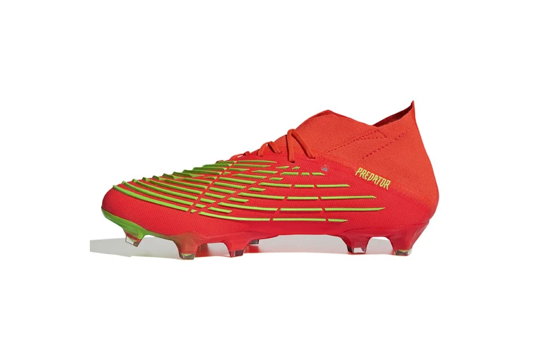 Adidas Predator Edge.1 FG Voetbalschoen Solar Red/groen - Afbeelding 2