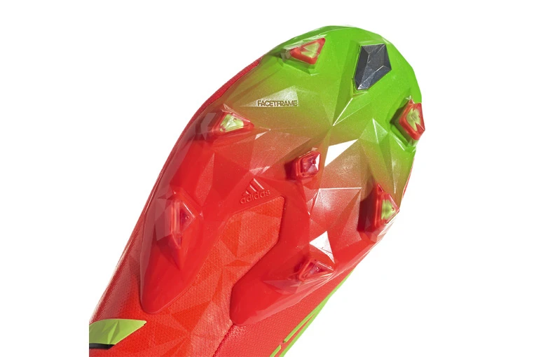 Adidas Predator Edge.1 FG Voetbalschoen Solar Red/groen - Afbeelding 6