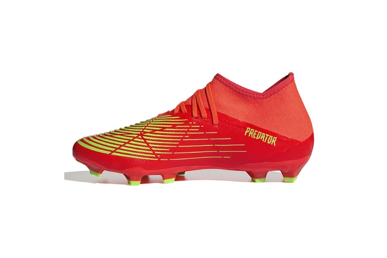 Adidas Predator Edge.3 FG Voetbalschoen Solar Red/groen - Afbeelding 2