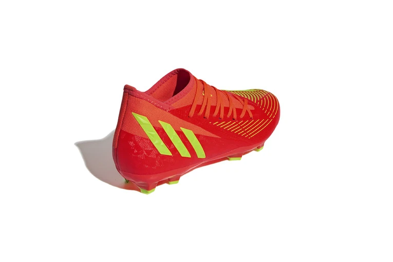 Adidas Predator Edge.3 FG Voetbalschoen Solar Red/groen - Afbeelding 4