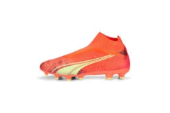 Puma ULTRA Match+ LL FG/AG Voetbalschoenen Fiery Coral-Fizzy Light-Puma Black Heren