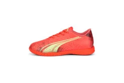 Puma ULTRA Play IT Voetbalschoenen Fiery Coral-Fizzy Light-Puma Black KIDS