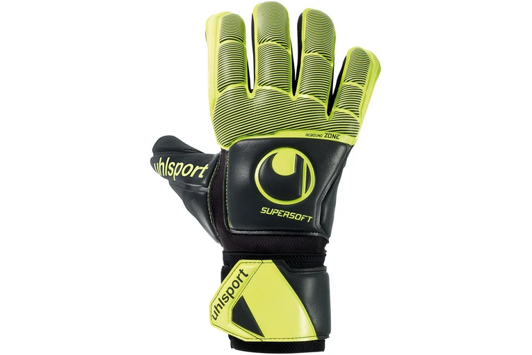 Uhlsport Supersoft HN Flex Frame Keepershandschoen Zwart/geel