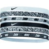 NIKE HAARBAND 6-pack Wit/zwart Unisex