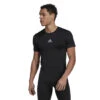Adidas Techfit Compression Voetbalshirt Zwart Heren