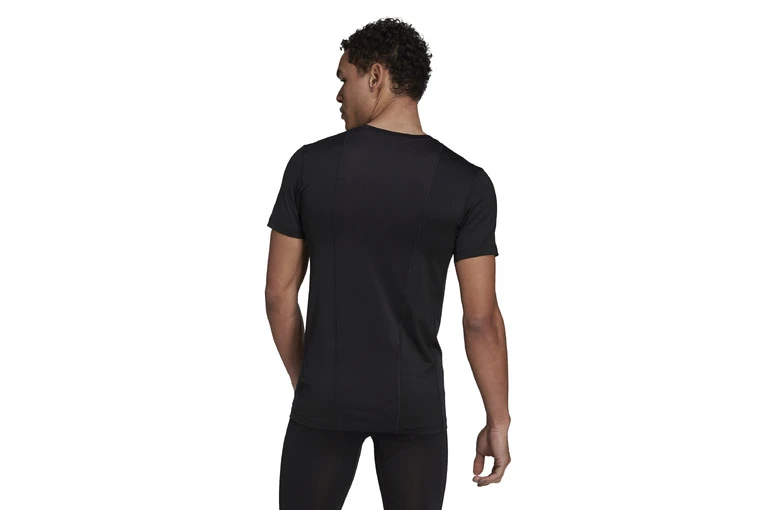 Adidas Techfit Compression Voetbalshirt Zwart Heren - Afbeelding 2