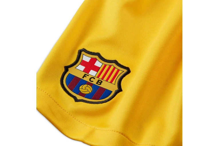 Nike FC Barcelona 2022/23 Stadium Vierde Trainingsbroek Amarillo/Deep Royal Blue KIDS - Afbeelding 3