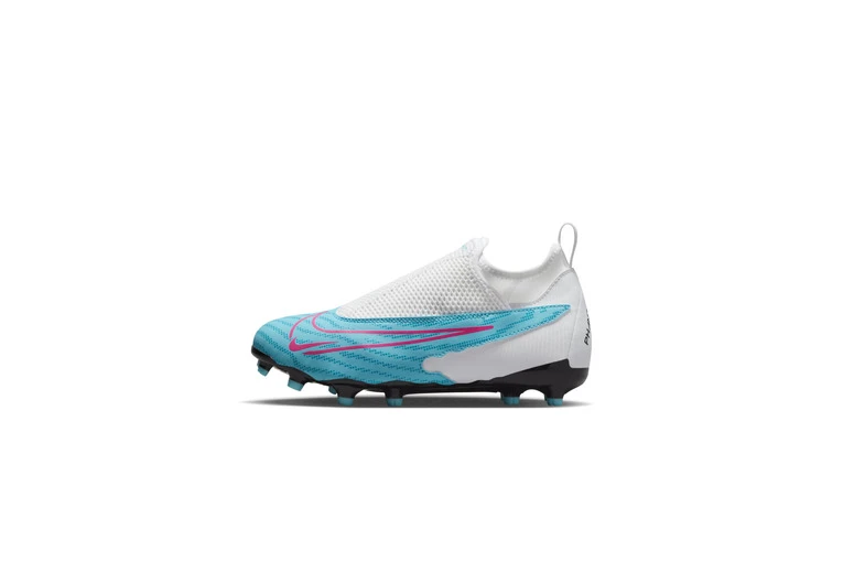 Nike Jr. Phantom GX Academy Dynamic Fit MG Voetbalschoenen Baltic Blue/Wit/Laser Blue/Pink Blast KIDS - Afbeelding 2