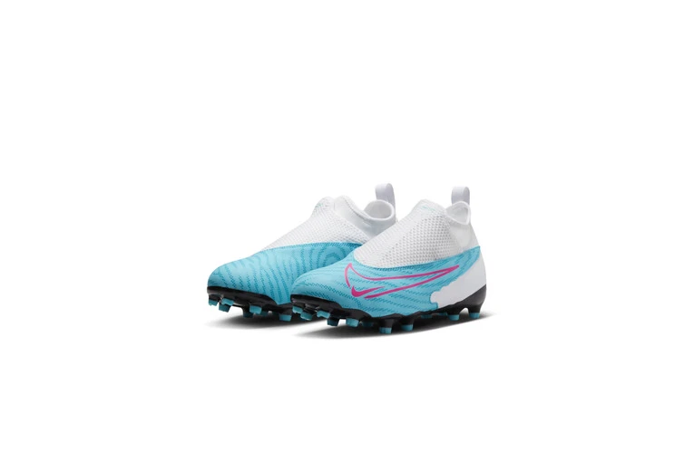 Nike Jr. Phantom GX Academy Dynamic Fit MG Voetbalschoenen Baltic Blue/Wit/Laser Blue/Pink Blast KIDS - Afbeelding 3