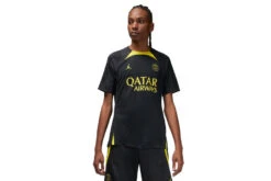 Nike Paris Saint-Germain Strike Voetbalshirt Zwart/Tour Yellow Heren