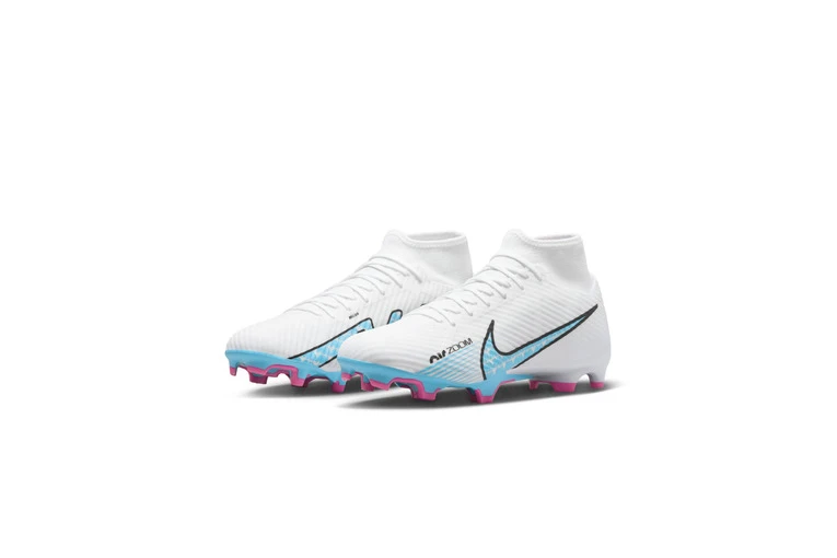 Nike Zoom Mercurial Superfly 9 Academy MG Voetbalschoenen Wit/Pink Blast/Baltic Blue Heren - Afbeelding 3