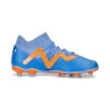 Puma FUTURE Pro FG/AG Voetbalschoenen Blue Glimmer-PUMA White-Ultra Orange KIDS