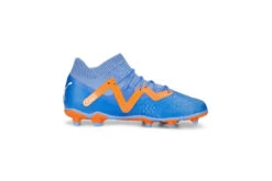 Puma FUTURE Pro FG/AG Voetbalschoenen Blue Glimmer-PUMA White-Ultra Orange KIDS