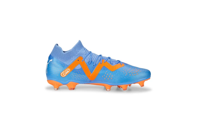 Puma FUTURE Match FG/AG Voetbalschoenen Blue Glimmer-PUMA White-Ultra Orange Heren