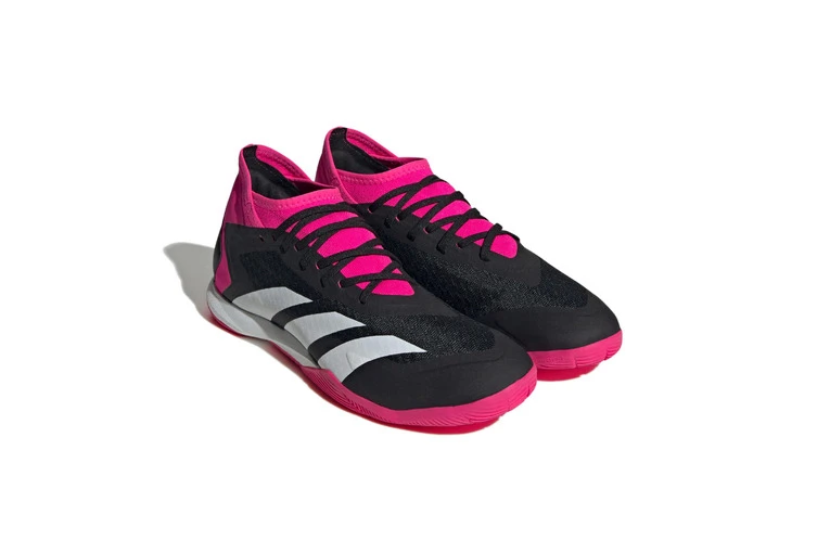 Adidas Predator Accuracy.3 Indoor Voetbalschoenen Core Black / Cloud White / Team Shock Pink 2 Heren - Afbeelding 3