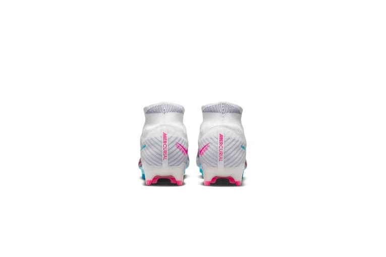 Nike Zoom Mercurial Superfly 9 Elite FG Voetbalschoenen Wit/Pink Blast/Indigo Haze/Baltic Blue Heren - Afbeelding 6