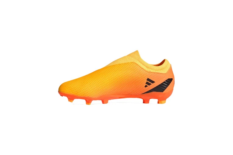 Adidas X Speedportal.3 Veterloze Firm Ground Voetbalschoenen Solar Gold / Core Black / Team Solar Orange KIDS - Afbeelding 6