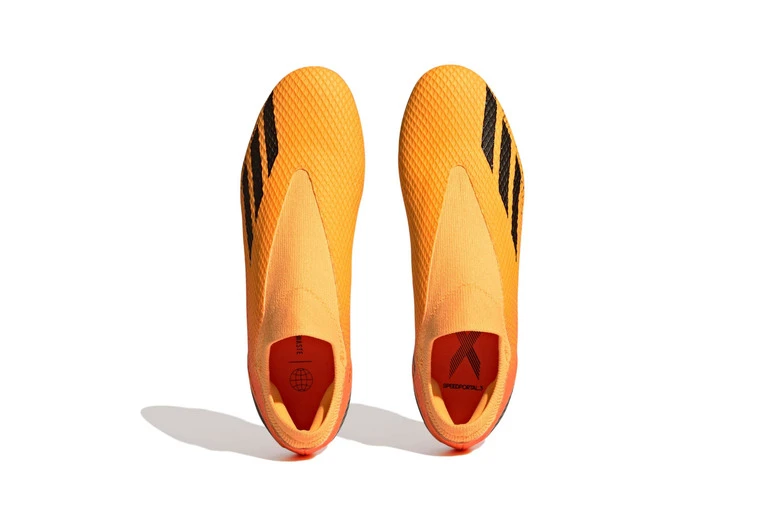 Adidas X Speedportal.3 Veterloze Firm Ground Voetbalschoenen Solar Gold / Core Black / Team Solar Orange Heren - Afbeelding 2