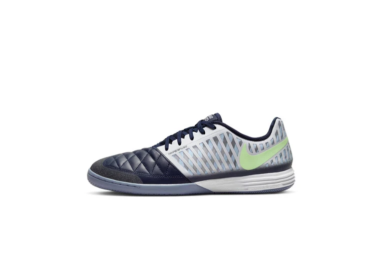 Nike Lunar Gato II IC Voetbalschoenen Wit/Blackened Blue/Indigo Haze/Barely Volt Heren - Afbeelding 2